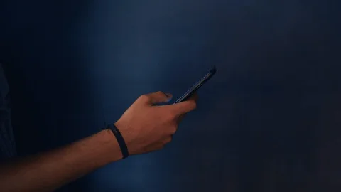 Scrolling in smartphone side angle Stock Footage 127973936