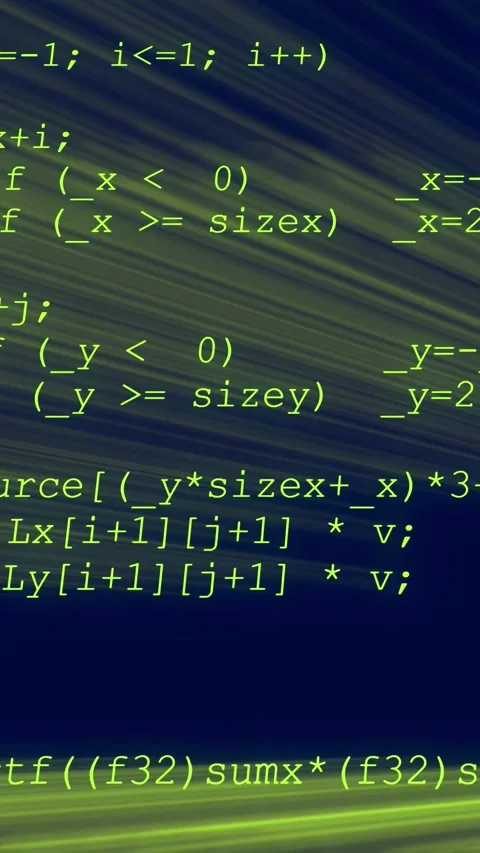 Scrolling source code on a computer screen Stock Footage 327726014