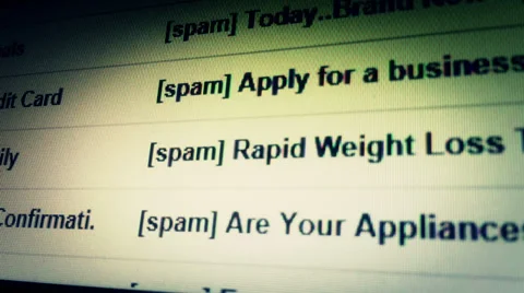 Scrolling a Spam Infested Inbox Stock Footage 30667034