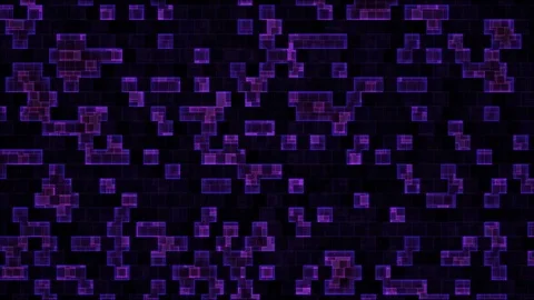 Scrolling Square Bricks Background Animation - Loop Purple Stock Footage 86901396