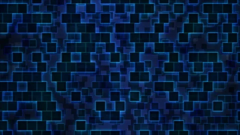 Scrolling Square Bricks Background Animation - Loop Blue Stock Footage 86901822