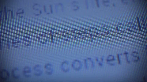 scrolling text on computer screen | Stock Video | Pond5