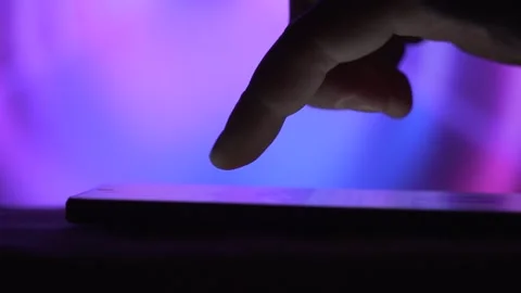 Scrolling Through Digital Space Stock Footage 304849870