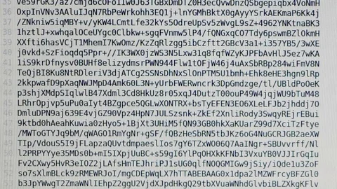 Scrolling through an encrypted document on a computer screen Stock-Footage 75412043