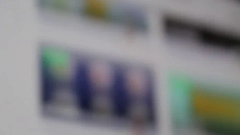 Scrolling touchscreen mobile phone Video stock 98677364