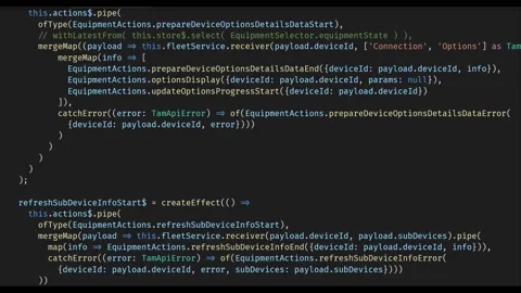 Scrolling The TypeScript Program Stock Footage 148035772