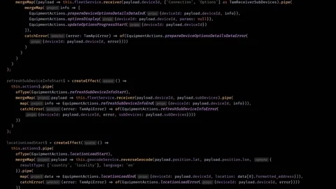 Scrolling The TypeScript Program Stock Footage 148035805