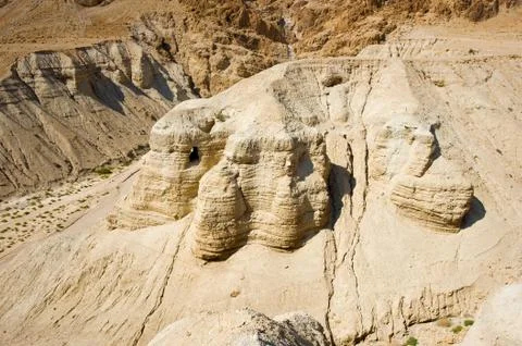 Scrolls cave of Qumran Stock Photos
