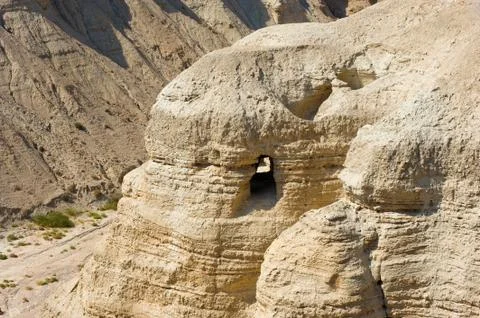 Scrolls cave of Qumran Stock Photos