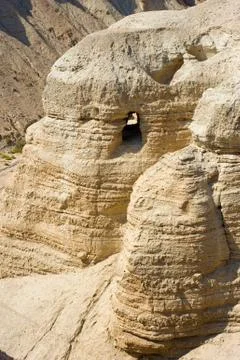 Scrolls cave of Qumran Stock Photos