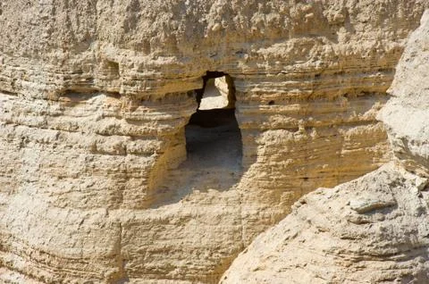 Scrolls cave of Qumran Stock Photos
