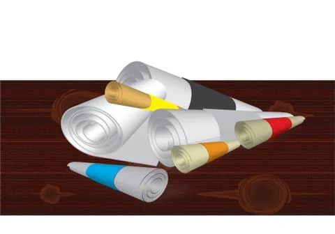 Scrolls Stock Illustration