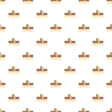 Scrub brush cleaning tool seamless pattern background イラスト素材