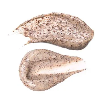 Scrub sample isolated on white background. Set of scrub smudges. Stock Photos