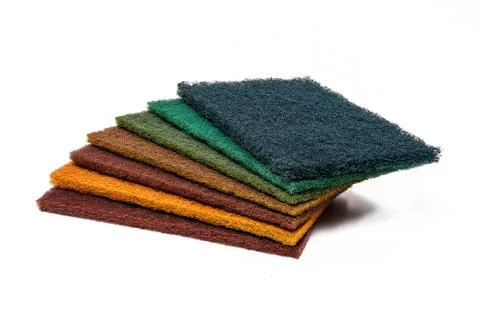 Scrubber pads set Stock Photos