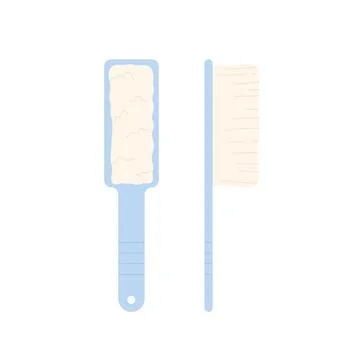 Scrubbing cleaning brushes Stock Illustration