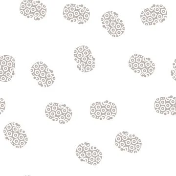 Scrubbing soap glyph vector seamless pattern Stock Illustration