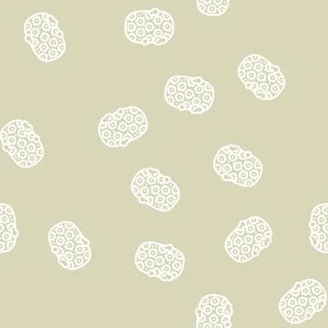 Scrubbing soap line vector seamless pattern Stock Illustration