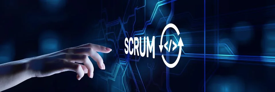 Scrum agile software development project management methodology business 库存照片