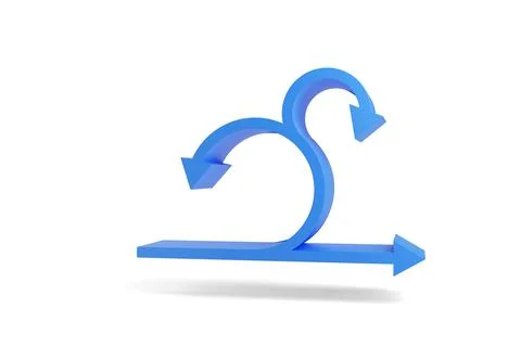 Scrum and Agile Methodology development life cycle. 3d illustration. 스톡 일러스트