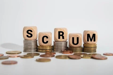 Scrum master method for agile software development concept, Stock Photos