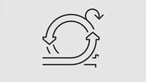 Scrum outline animation Stock Footage 344174954