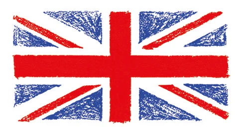 Scrumbled Union Jack Flag Stock Illustration