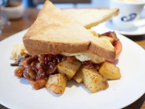 A scrumptious breakfast Stock Photos