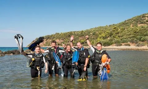 Scuba Diver Course Foto stock