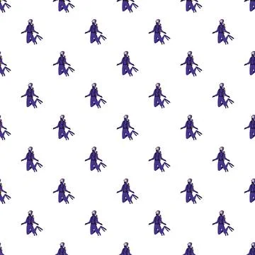 Scuba diver pattern scuba diving exploration background Stock Illustration