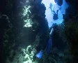 Scuba divers in an underwater cave SD Footage