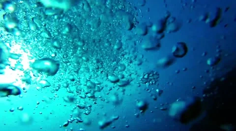 Scuba diving bubbles Stock Footage 62664016