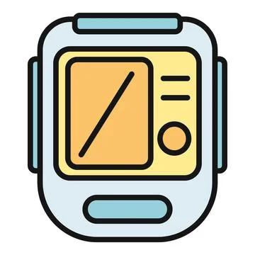 Scuba diving computer gauge depth monitor icon Stock Illustration