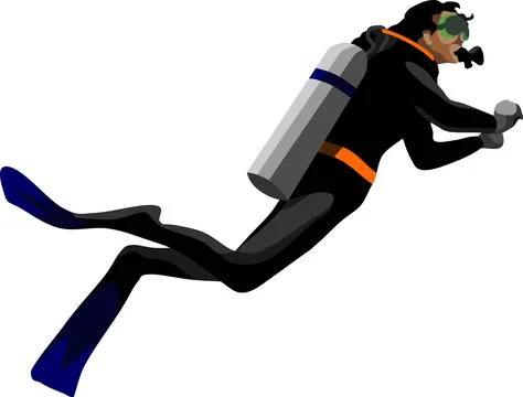 Scuba Diving Stock Illustration