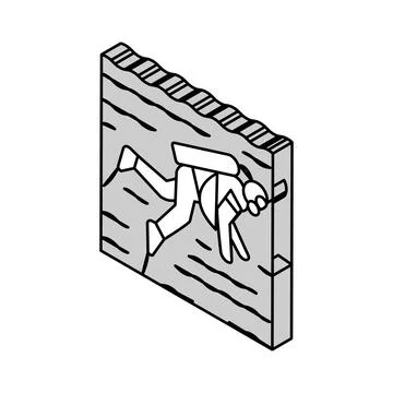 Scuba diving isometric icon vector illustration Stock Illustration