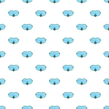 Scuba diving mask repeated pattern for summer background Stock Illustration
