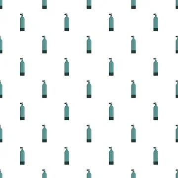 Scuba diving oxygen tank seamless pattern Ilustración de archivo