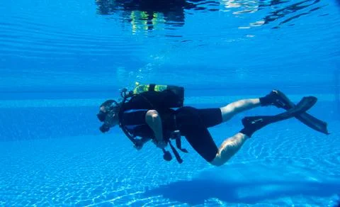 Scuba Diving Training Foto stock