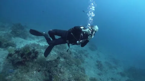 SCUBA DIVING UNDERWATER #4 스톡 동영상 213976420