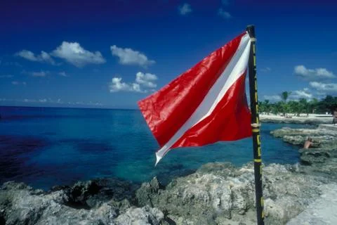 Scuba flag Stock Photos