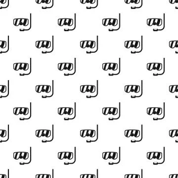 Scuba mask pattern seamless Illustrazione stock