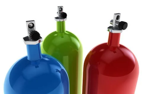 Scuba tanks Stock Illustration