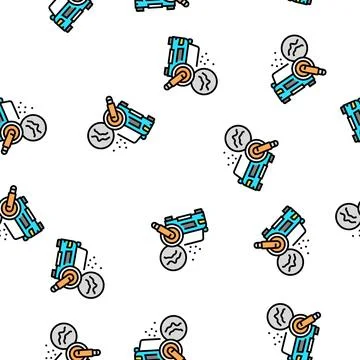 Scuff mark and minor scratch buffing vector seamless pattern Stock Illustration