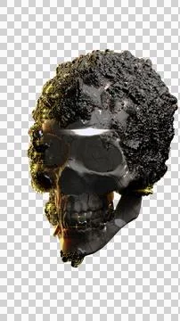 Scull abstract art for background and nft Illustrazione stock