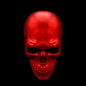 Scull Metallic Paint Color Stock Illustration
