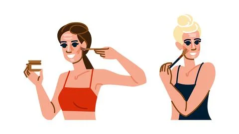 Sculpt contouring makeup vector Illustrazione stock
