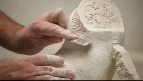 Sculpting Class Workshop Video stock 11251953