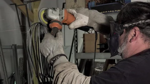 A sculptor arc working on his statue Stock Footage 53757764