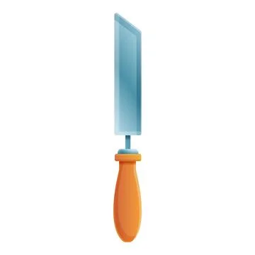 Sculptor chisel icon, cartoon style Stock Illustration