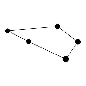 Sculptor constellation map. Vector illustration. Stock Illustration